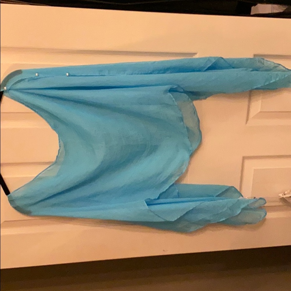 Convertible Turquoise Shawl